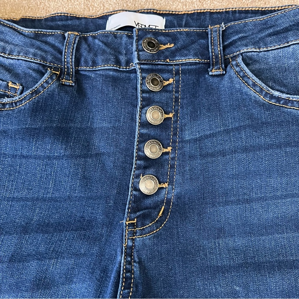 Vervet Los Angeles Straight Leg Jeans Stretch Denim - Picture 3 of 8